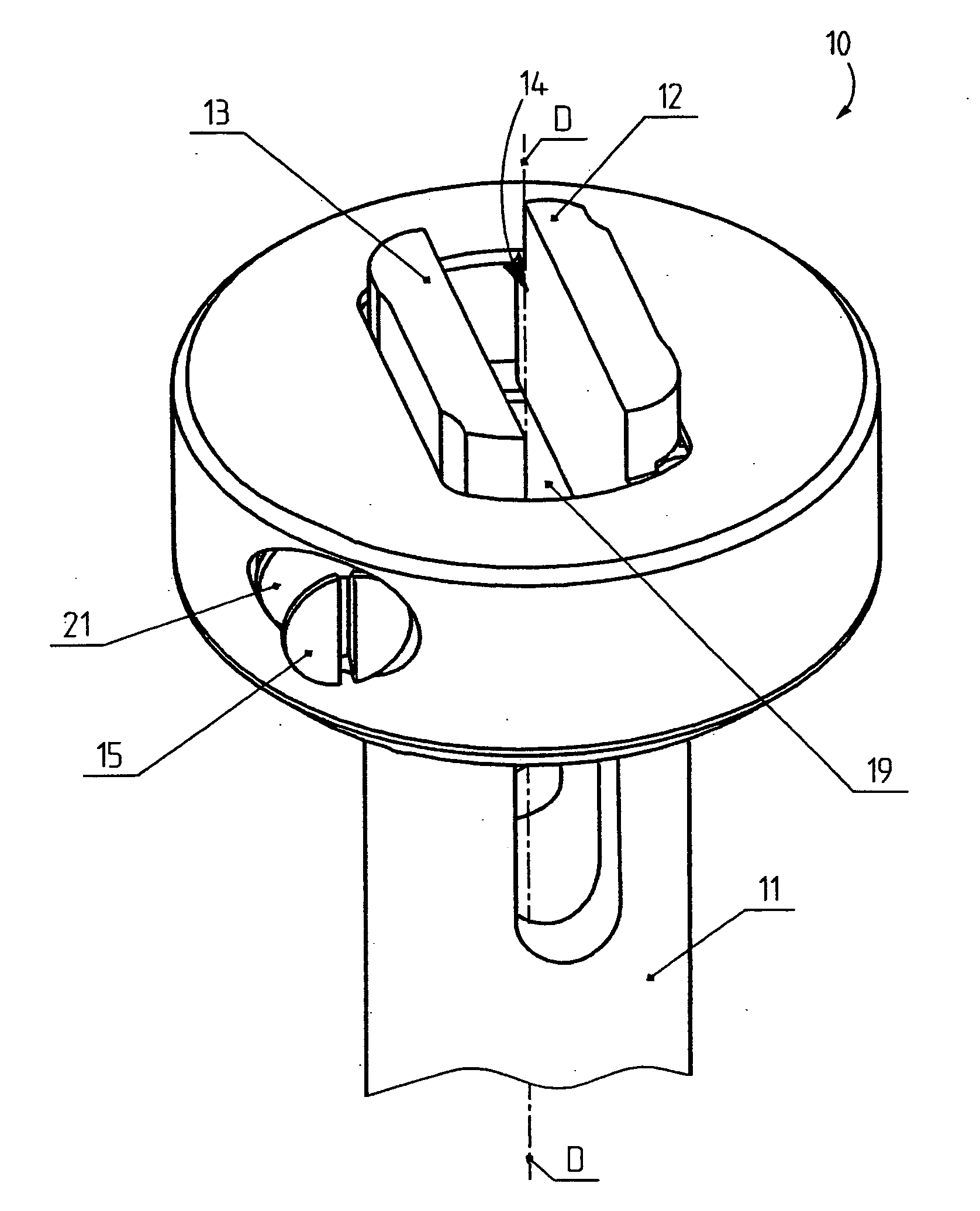 Test body clamping device in a rheometer
