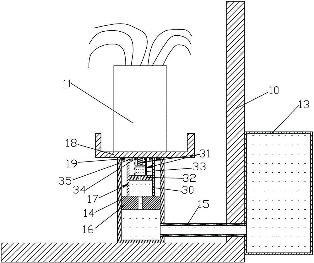 System capable of automatically controlling height of flowerpot