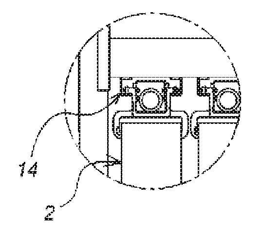 System for handling dies comprising a support and a handler