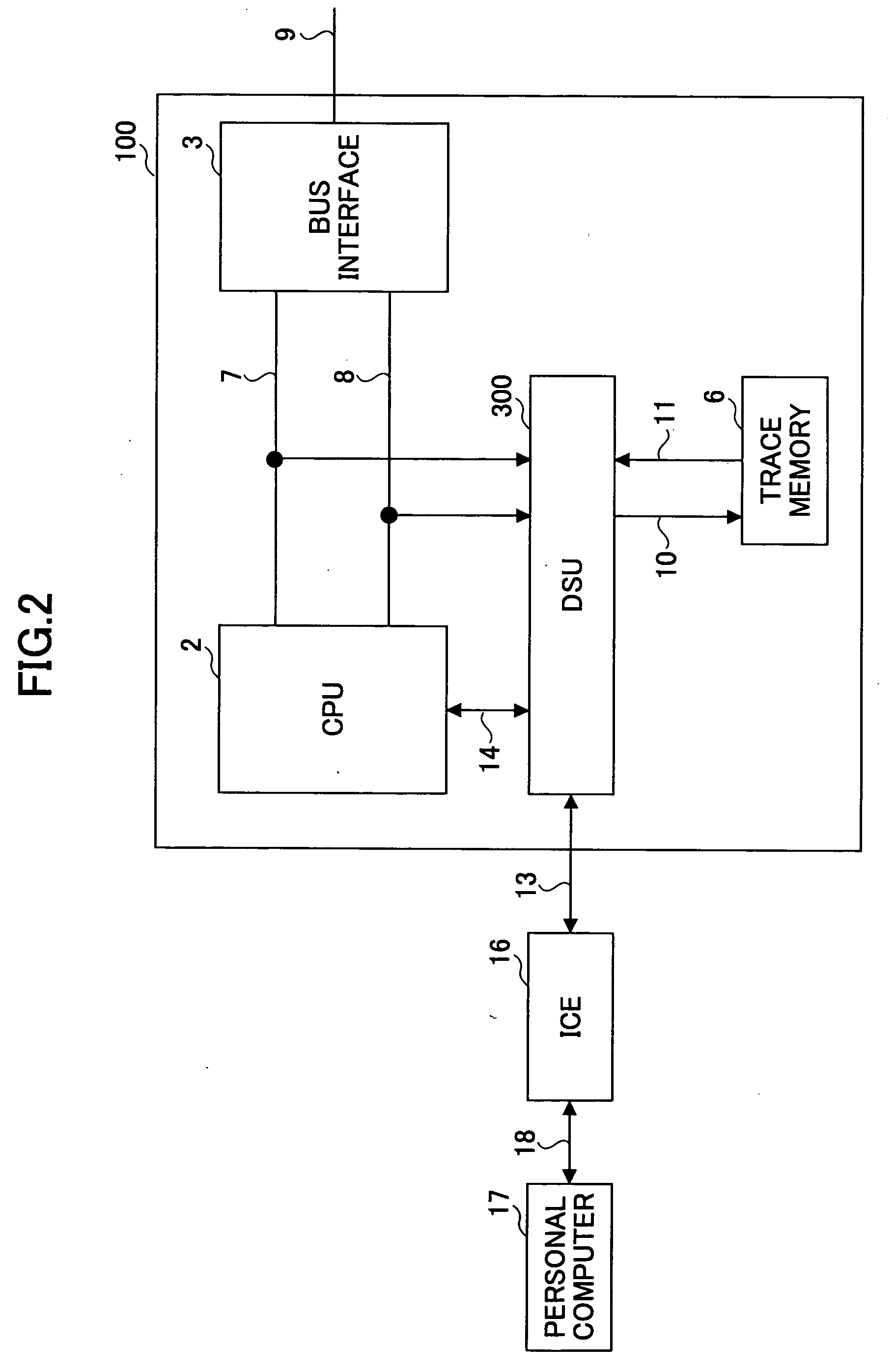 Microcomputer and trace control method capable of tracing desired task