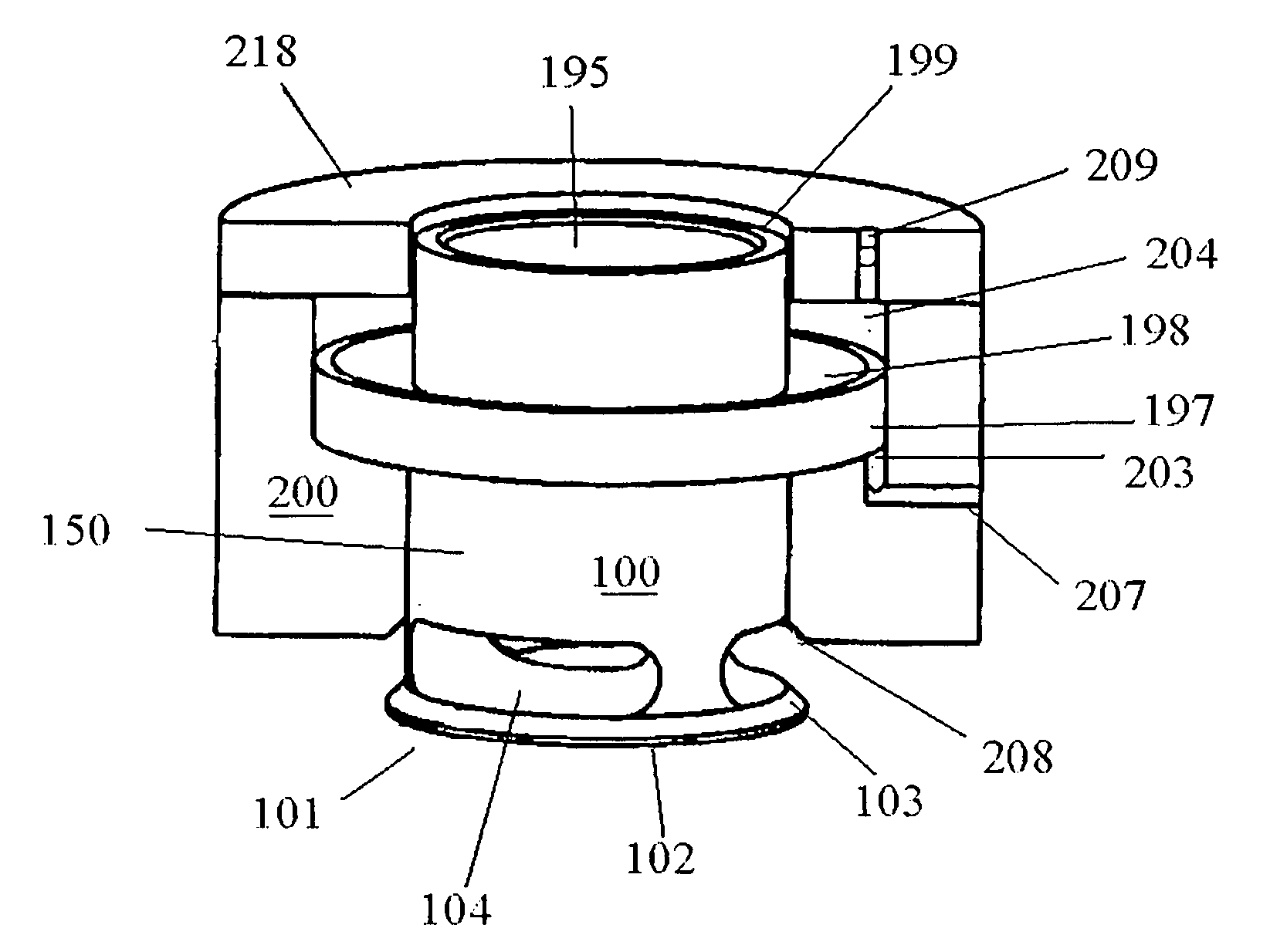 Pneumatically actuated valve for internal combustion engines