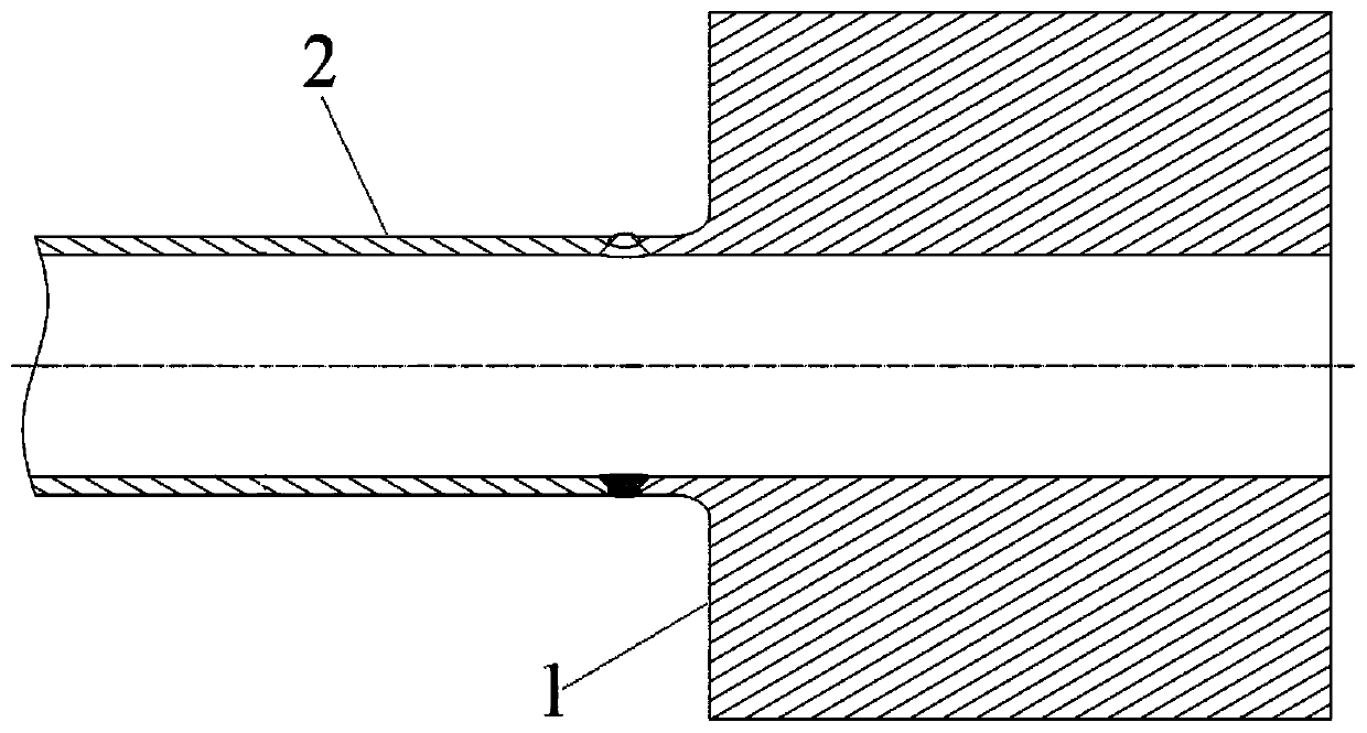 U-shaped heat exchange pipe and pipe plate welding process and application thereof