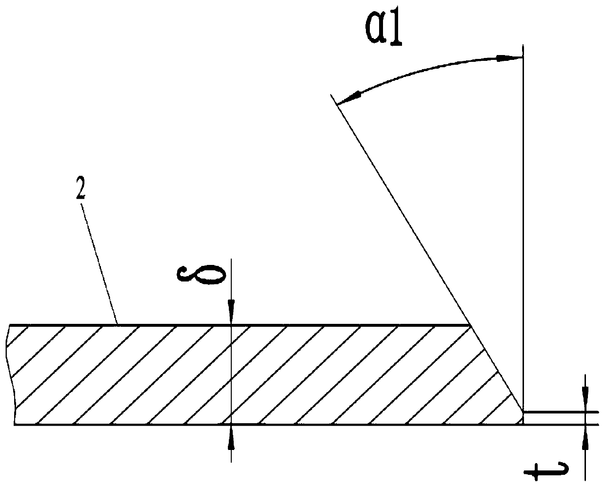 U-shaped heat exchange pipe and pipe plate welding process and application thereof