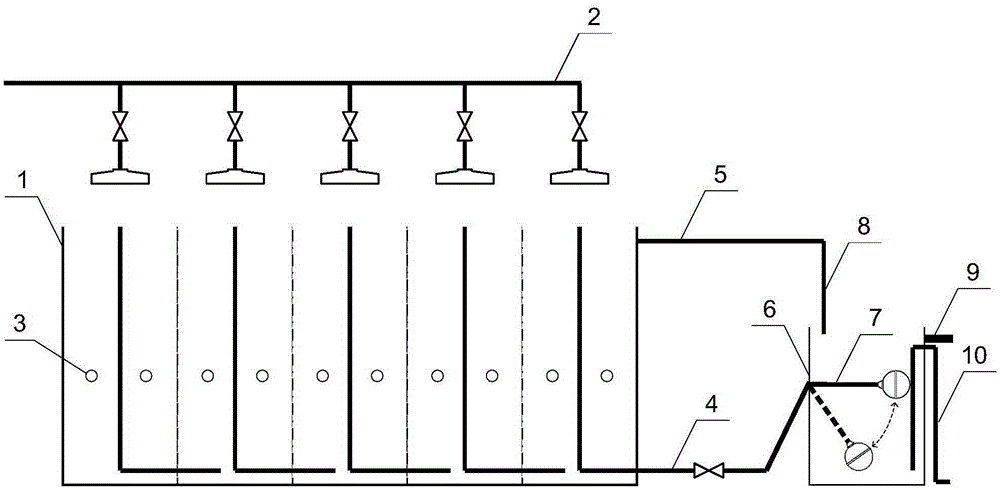 A hydraulic tidal flow variable displacement artificial wetland and a process for using the artificial wetland to treat sewage