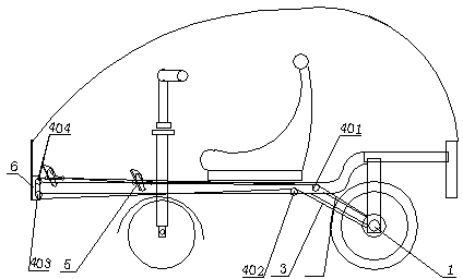 Convenient driving device for bicycle