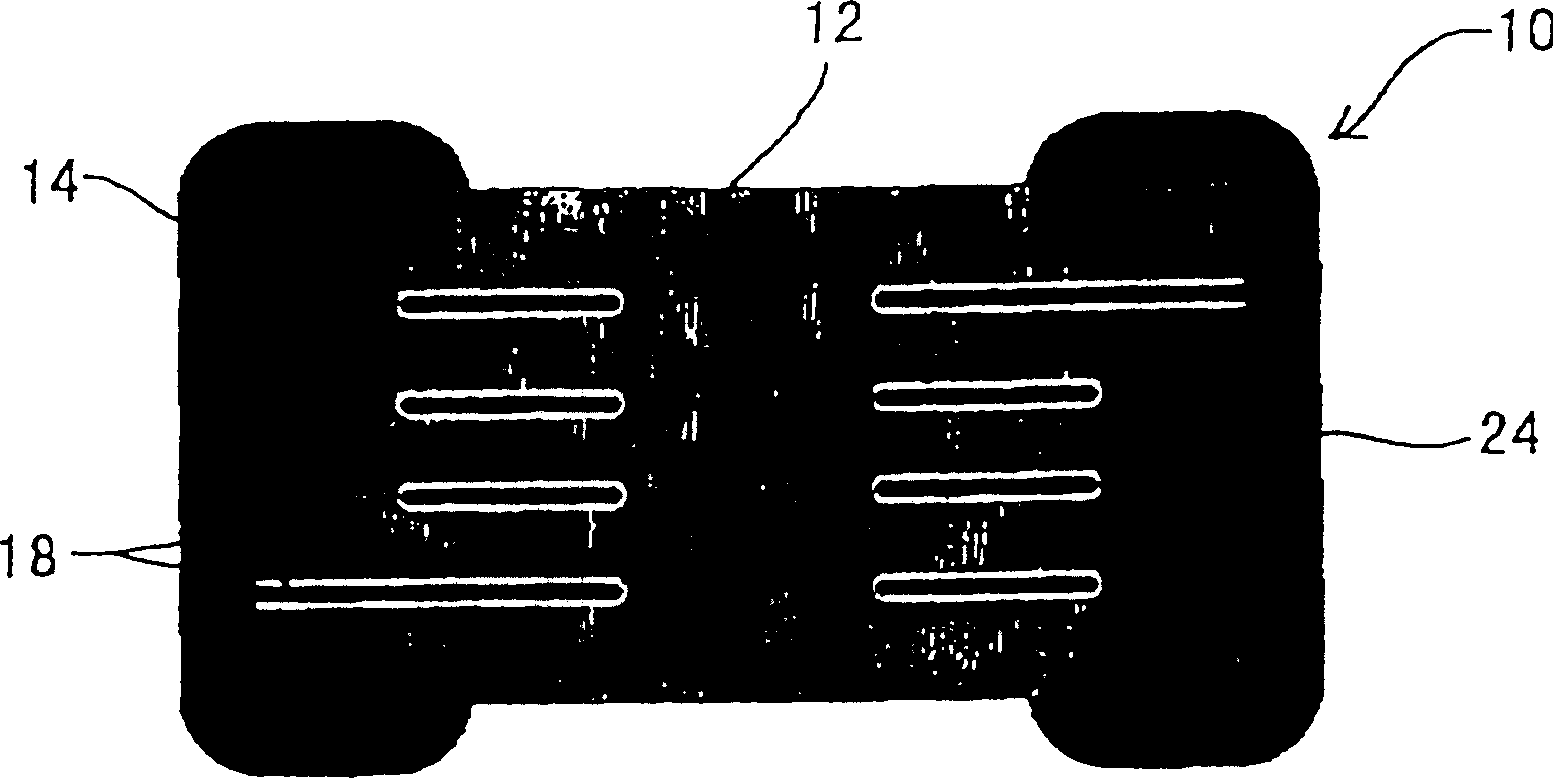 Flat shape electronic component and its mfg. method