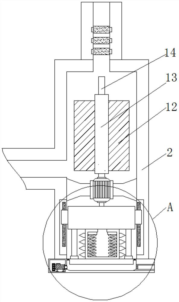 Comprehensive treatment device for dust-containing waste gas