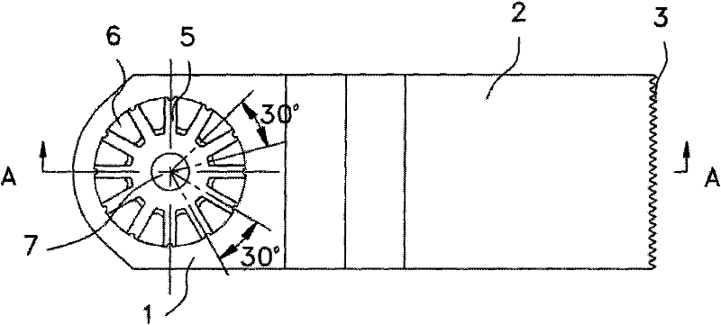 A working element that can be adapted to various shaft ends