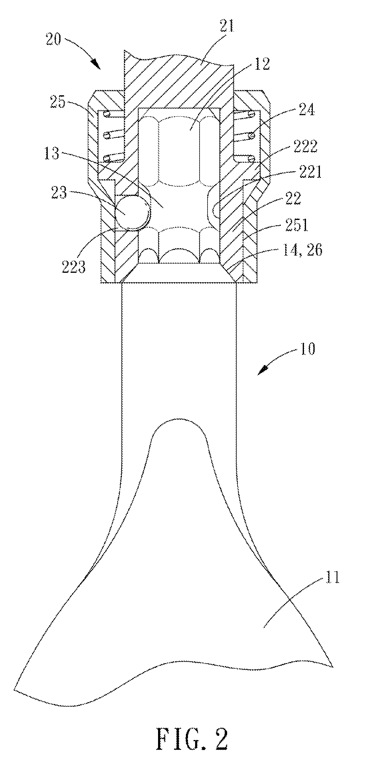 Alignment Structure for a Wood Flat Drill Bit