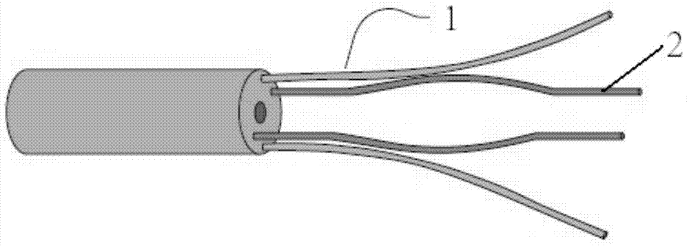 Cable type radiofrequency ablation catheter and manufacturing method thereof