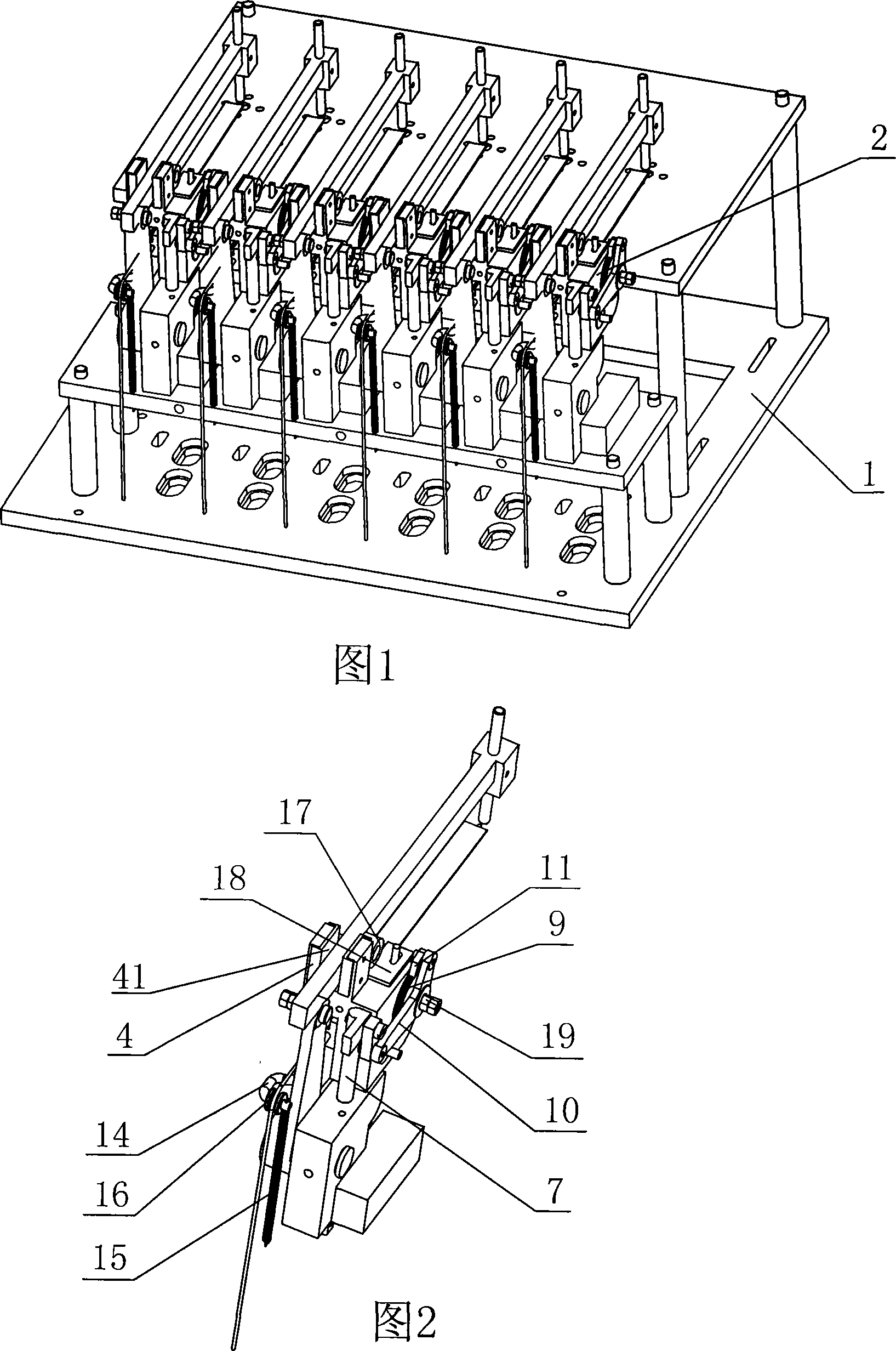 Wire lead solder device for screw energy conserving lamp assembling production