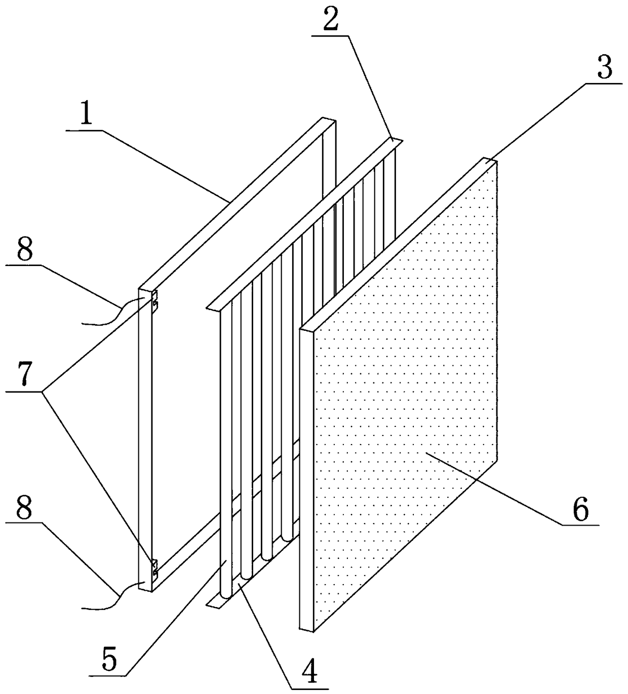 Safety protection type far infrared heating element structure