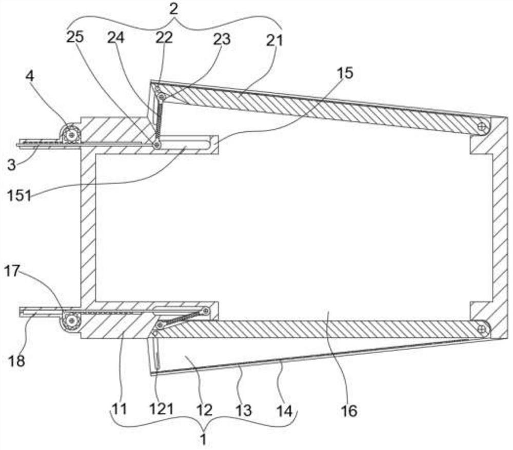 Heat dissipation shell of short-wave post-selector