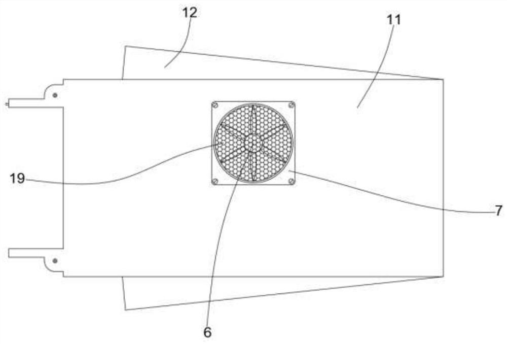 Heat dissipation shell of short-wave post-selector