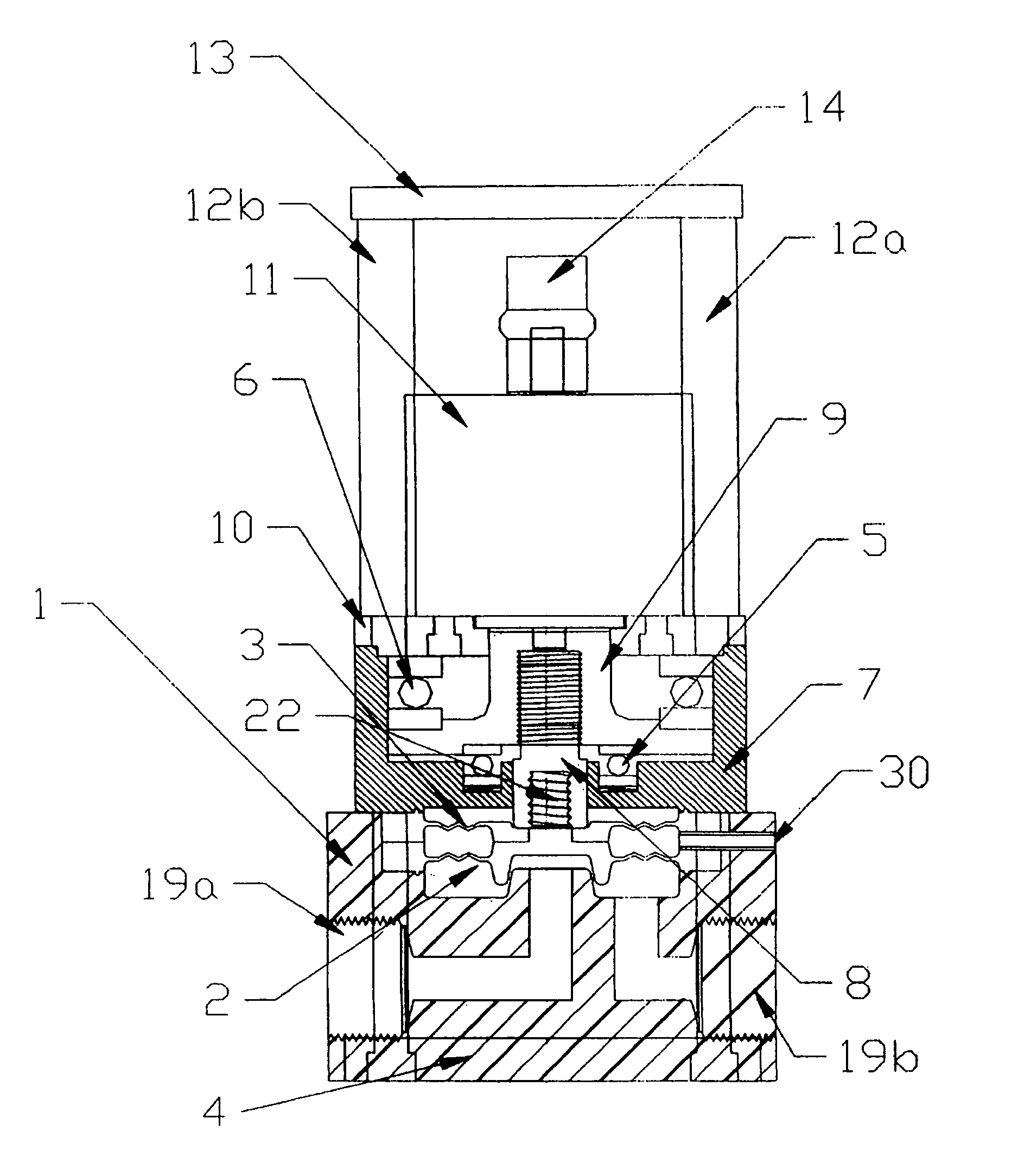 Double diaphragm precision throttling valve