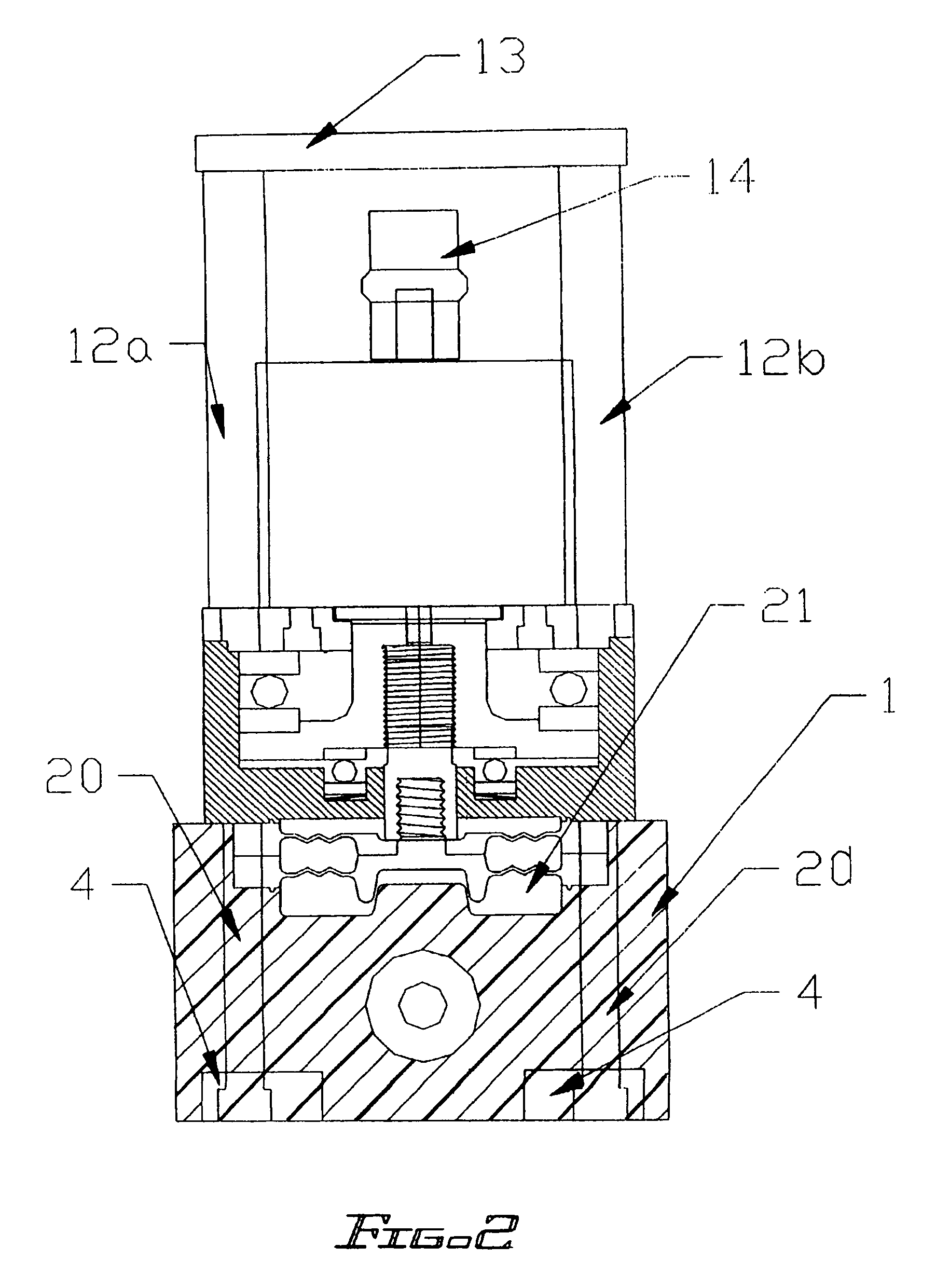 Double diaphragm precision throttling valve