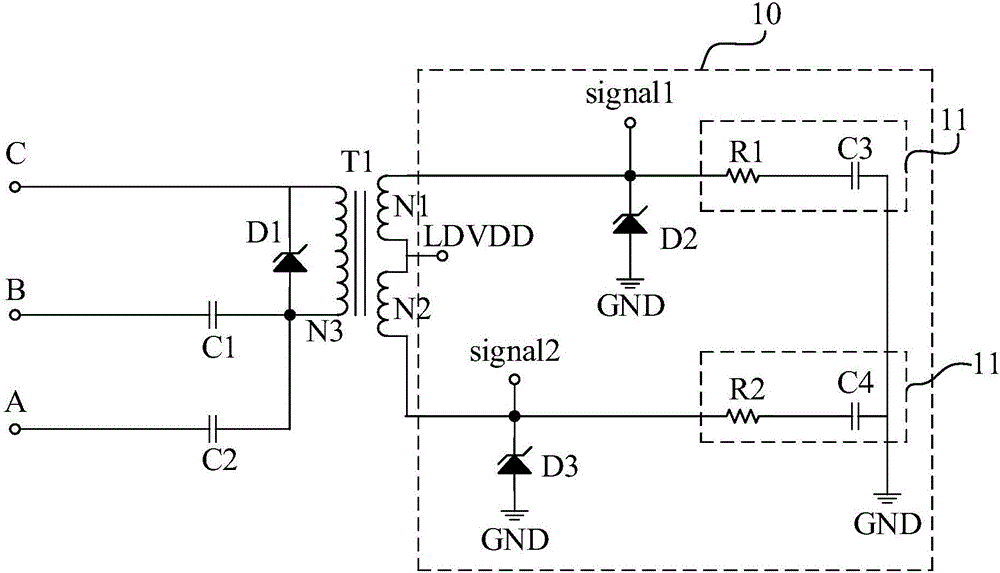 Power carrier signal coupling circuit and communication system