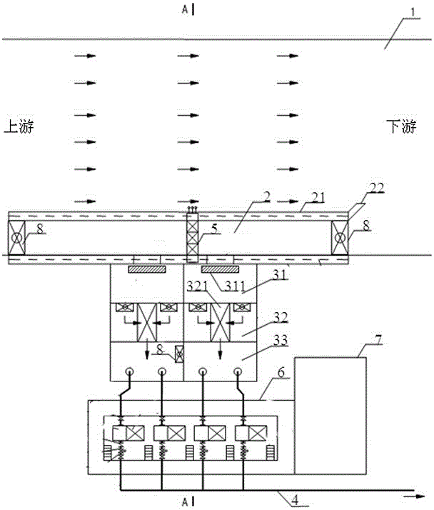 High turbidity water intake dredging system and method thereof