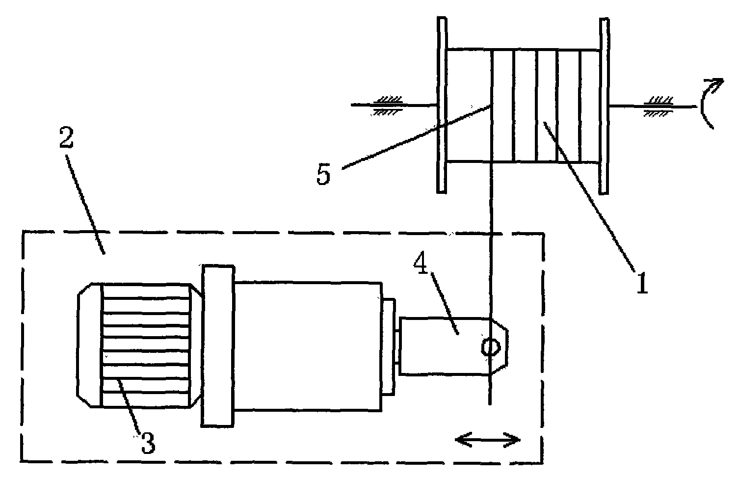 Automatic control heavy type anchor winch fairlead with motor-driven hydraulic push rod