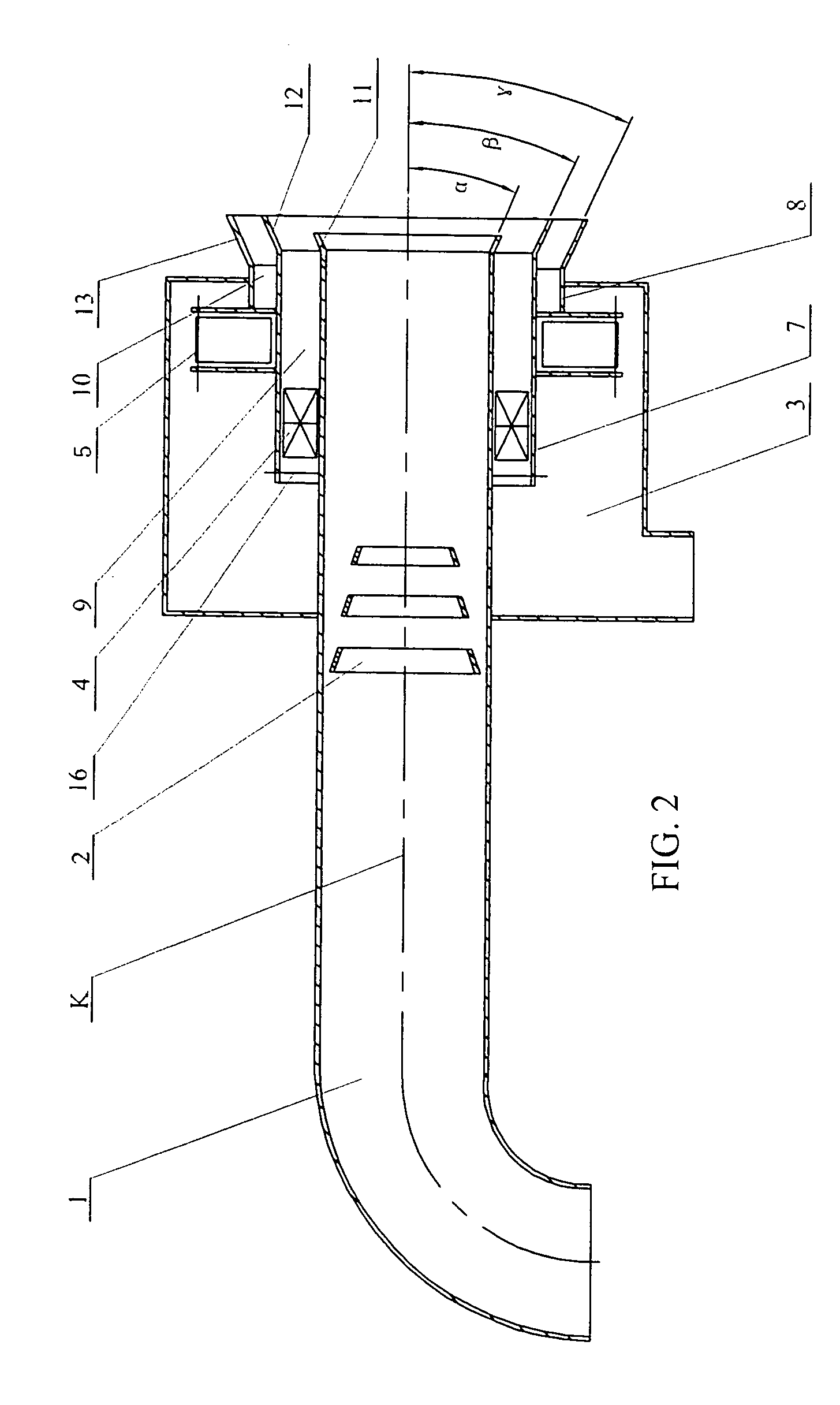 Low NOX swirl coal combustion burner