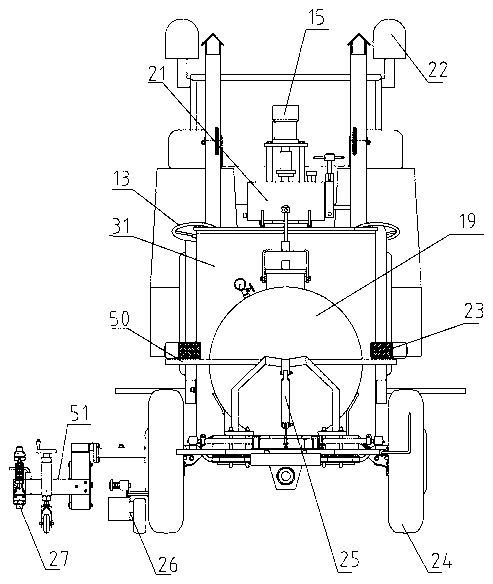 Drive type hot-melt spraying marking machine