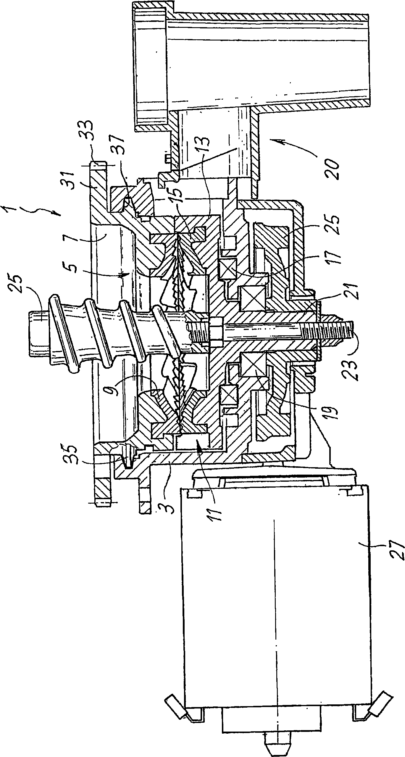Grinding members for a coffee-grinder device, and coffee machine comprising said device
