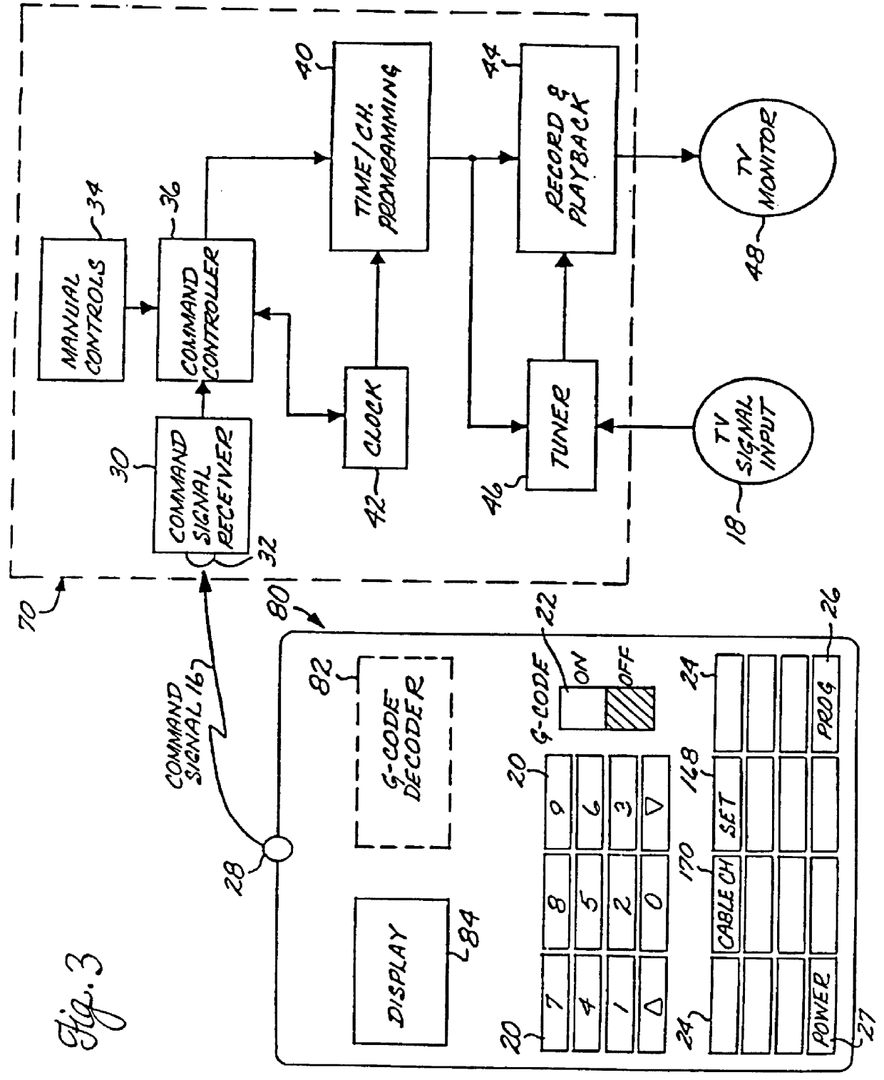 Apparatus and method using compressed codes for recorder preprogramming