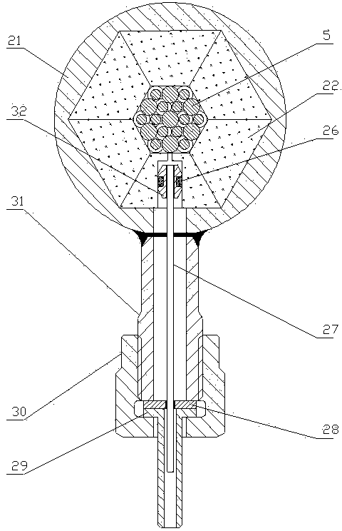 Spherical flue element equivalent model thermotechnical waterpower experimental apparatus