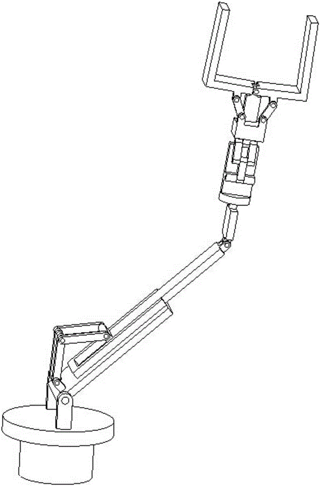 A large-space six-degree-of-freedom controllable mechanism manipulator