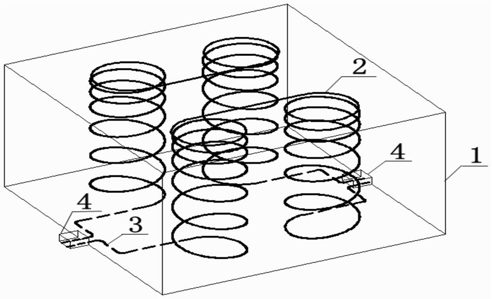 Composite phase change heat storage system with built-in electric heating and preparation method of composite phase change body