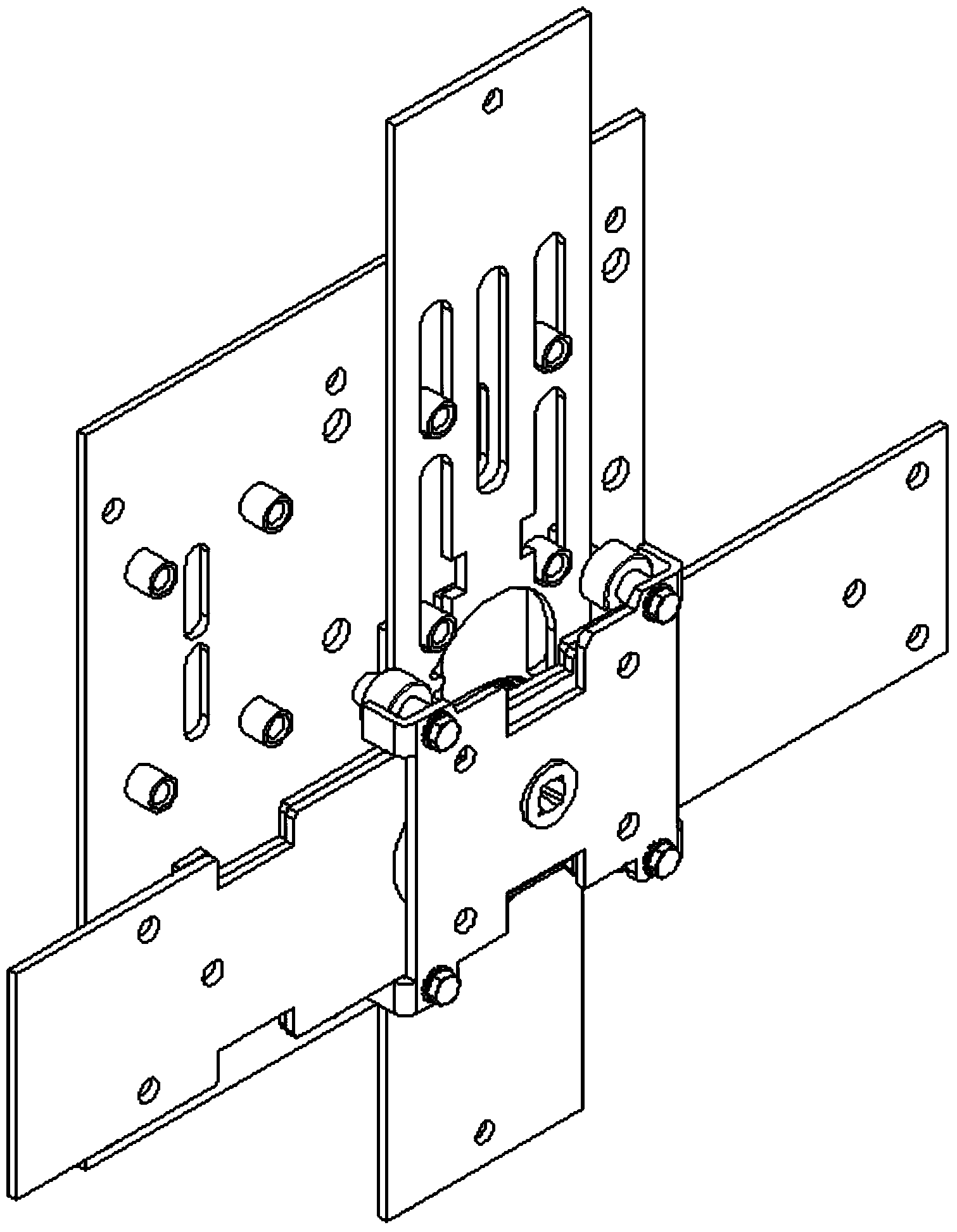 High anti-theft level double-lock modularization latch mechanism