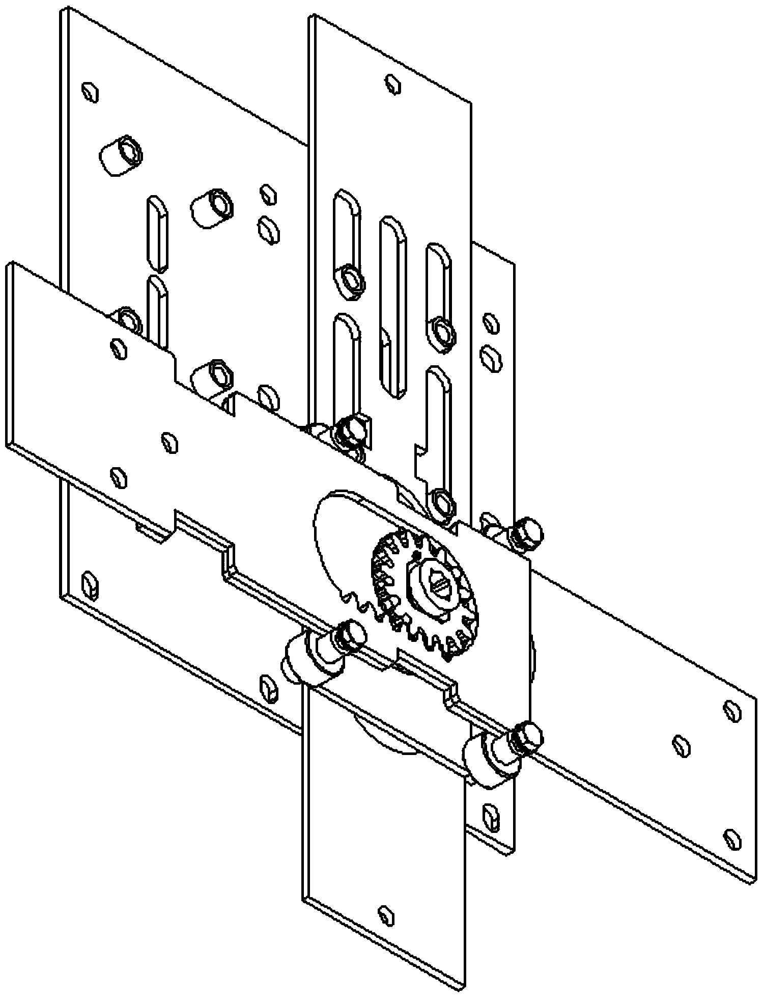 High anti-theft level double-lock modularization latch mechanism