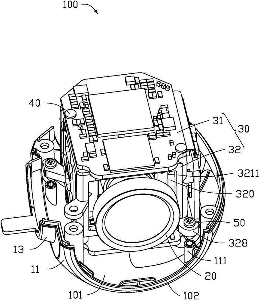 Circuit board device and image acquisition module provided with the circuit board device