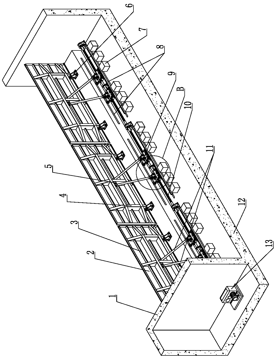 A screw-driven flap gate