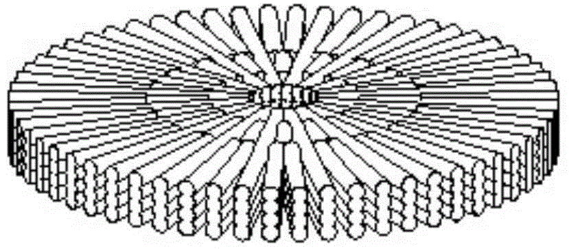 Polishing wheel containing fiber ropes