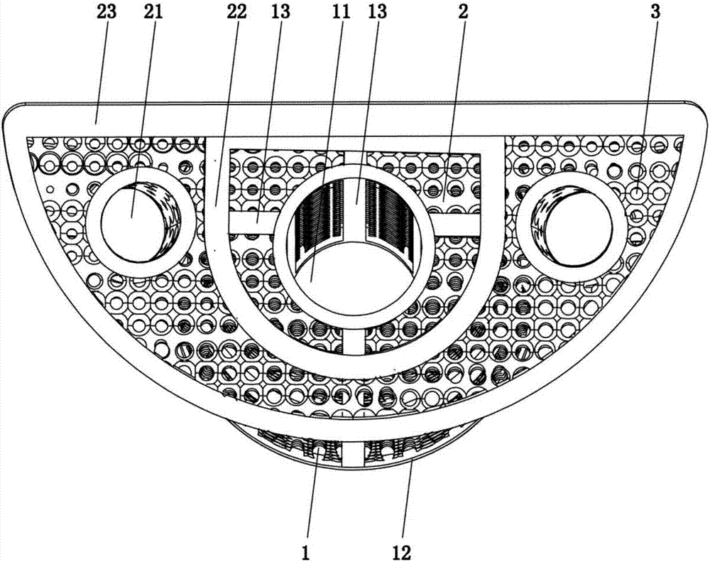 Biomimetic artificial spine prosthesis with flange