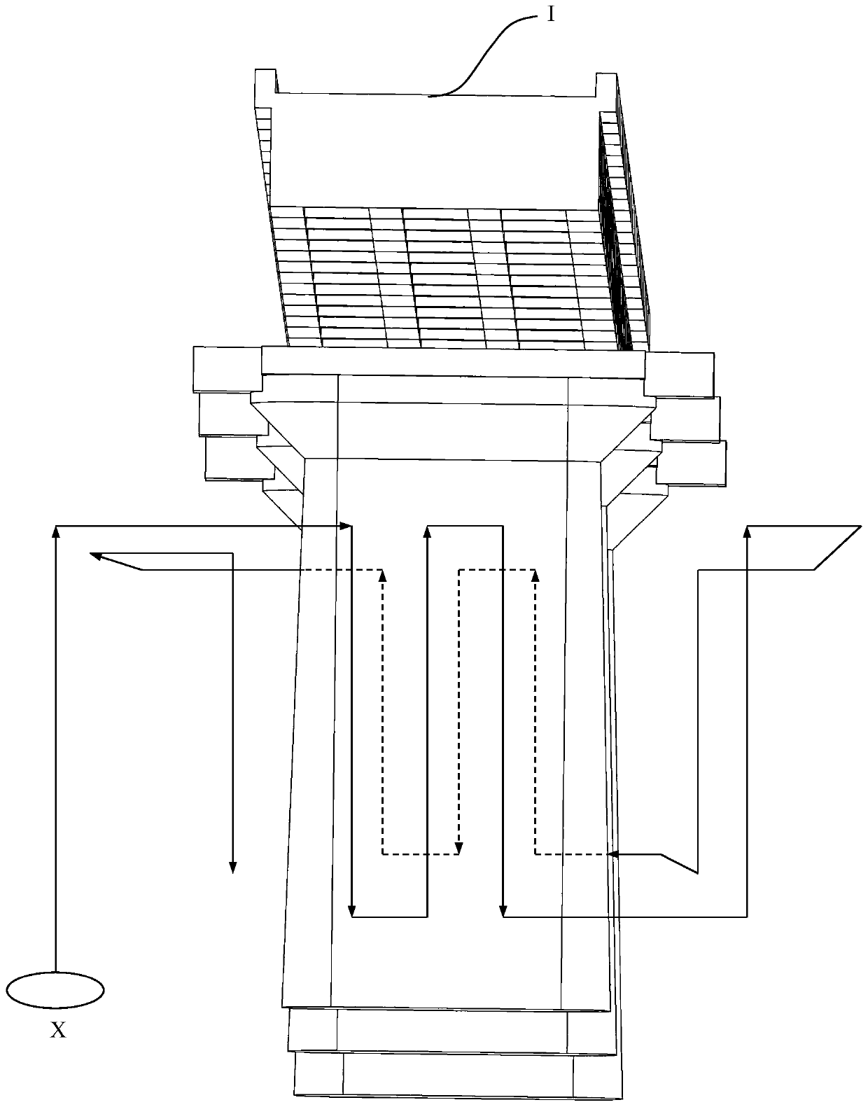 Bridge pier inspection route planning method