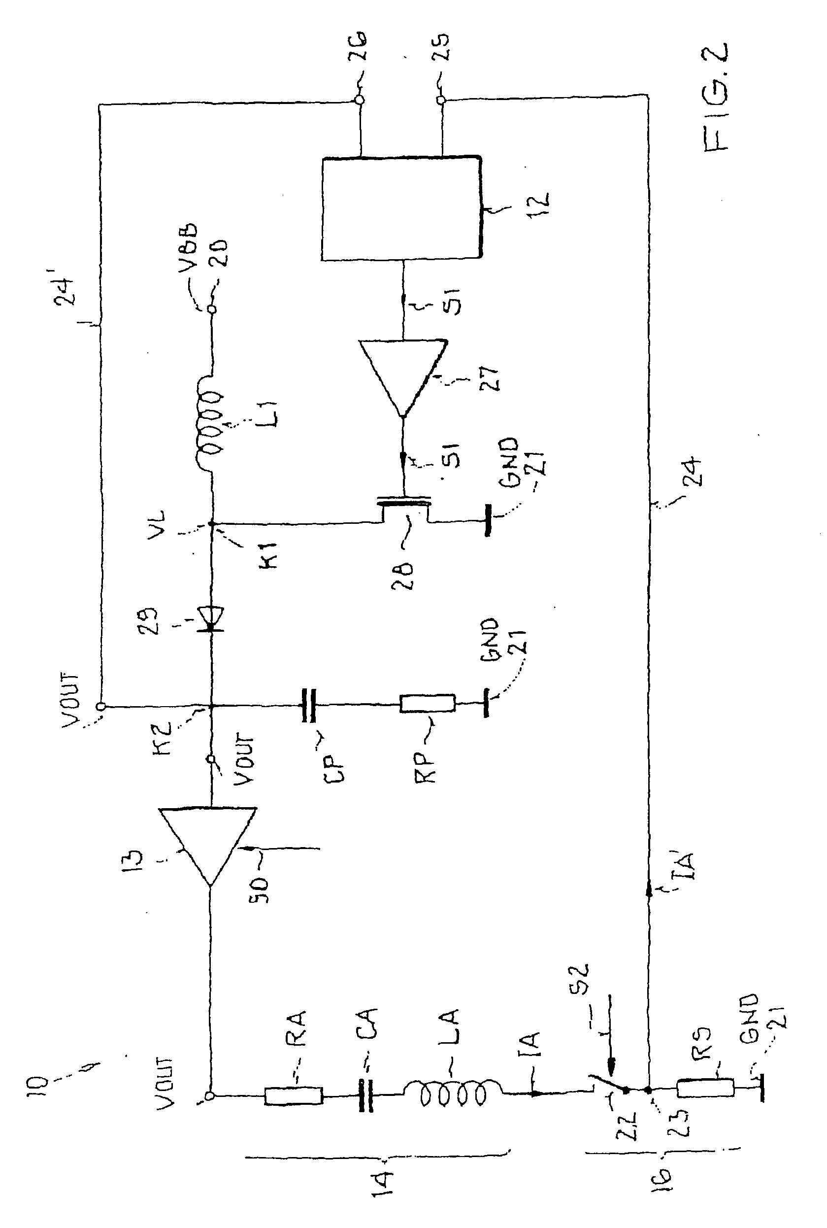 Switching regulator, transceiver circuit, and keyless access control system