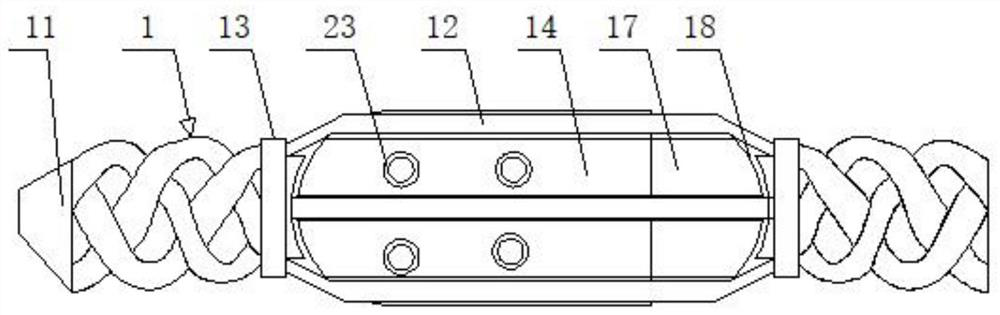 Memory rope with built-in positioning device