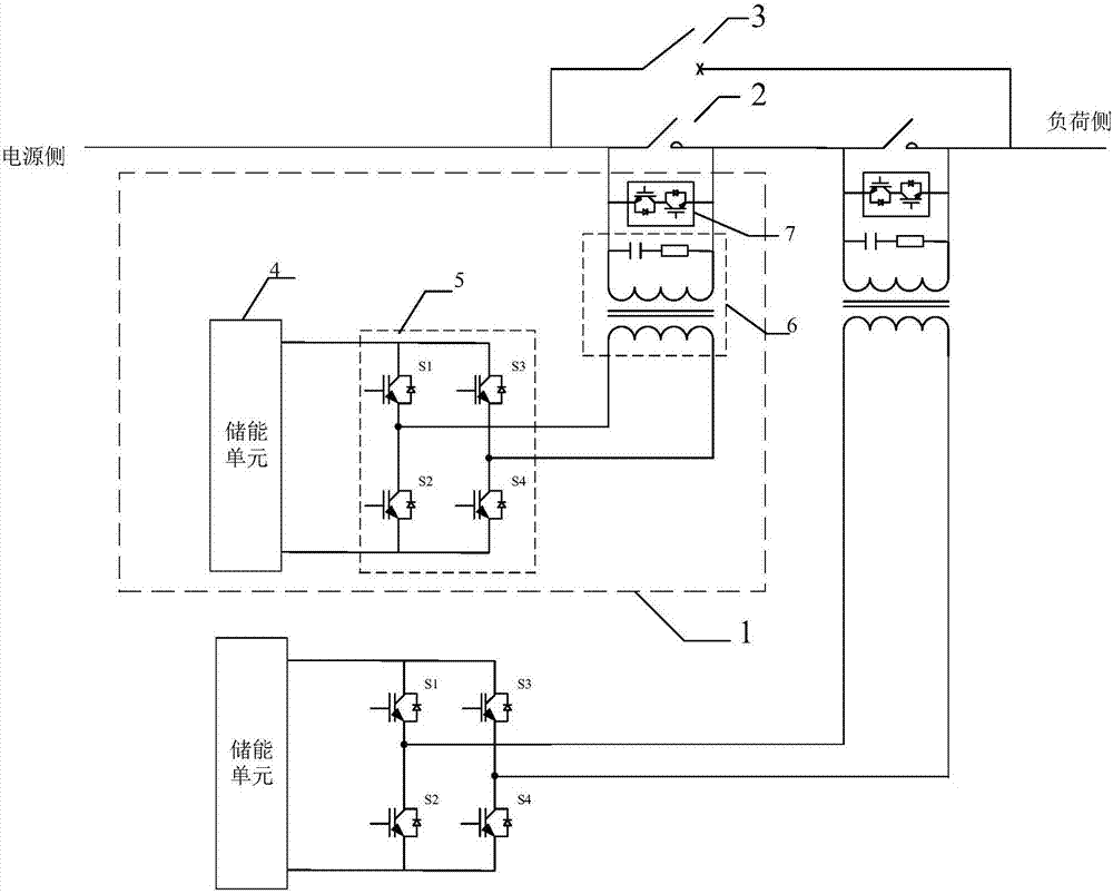 Voltage source type adjusting device and control method thereof