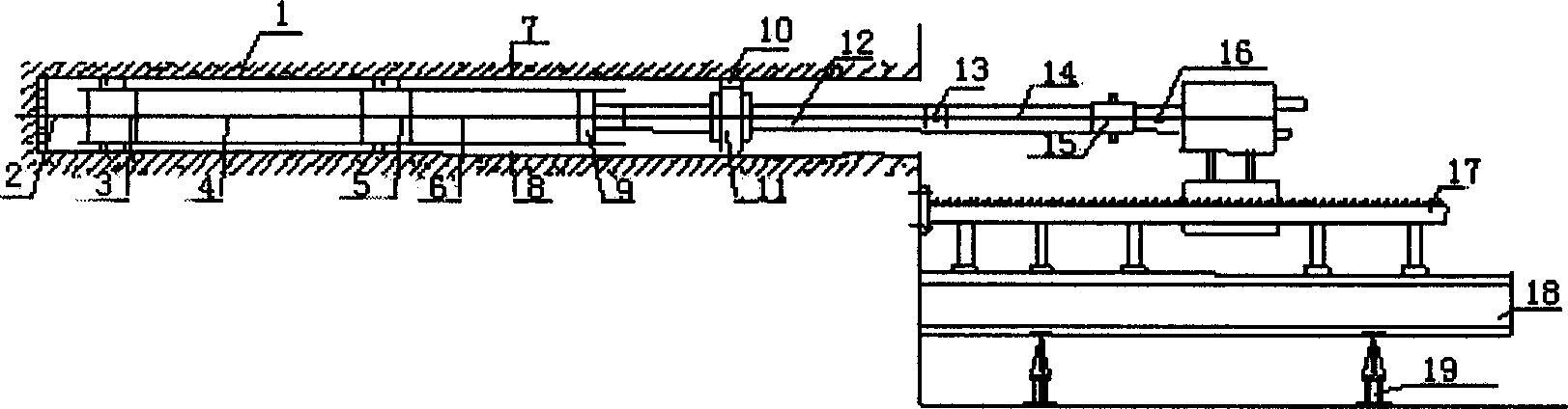 Method and apparatus for high precision horizontal drilling on reinforced concrete