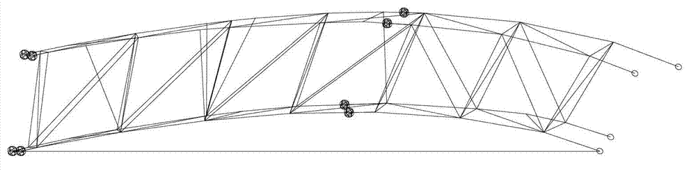 Hoisting method for long-span asymmetrical rectangular spatial twisted pipe truss