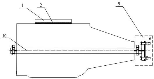 Water pressure test device for junction box of explosion-proof motor