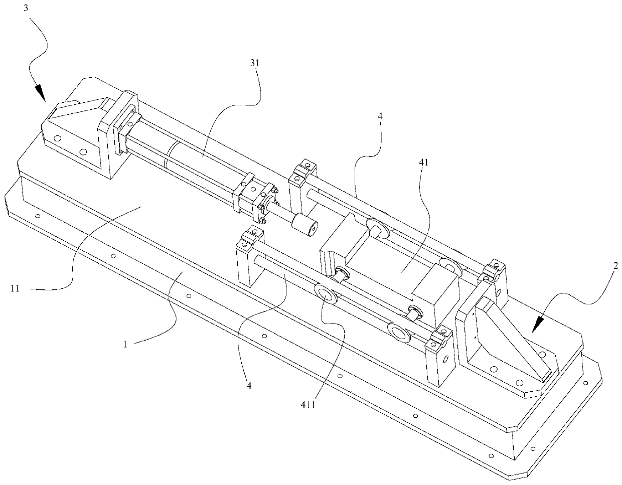 A Lightweight Pneumatic Horizontal Shock Platform with a Horizontal Shock Absorbing Structure