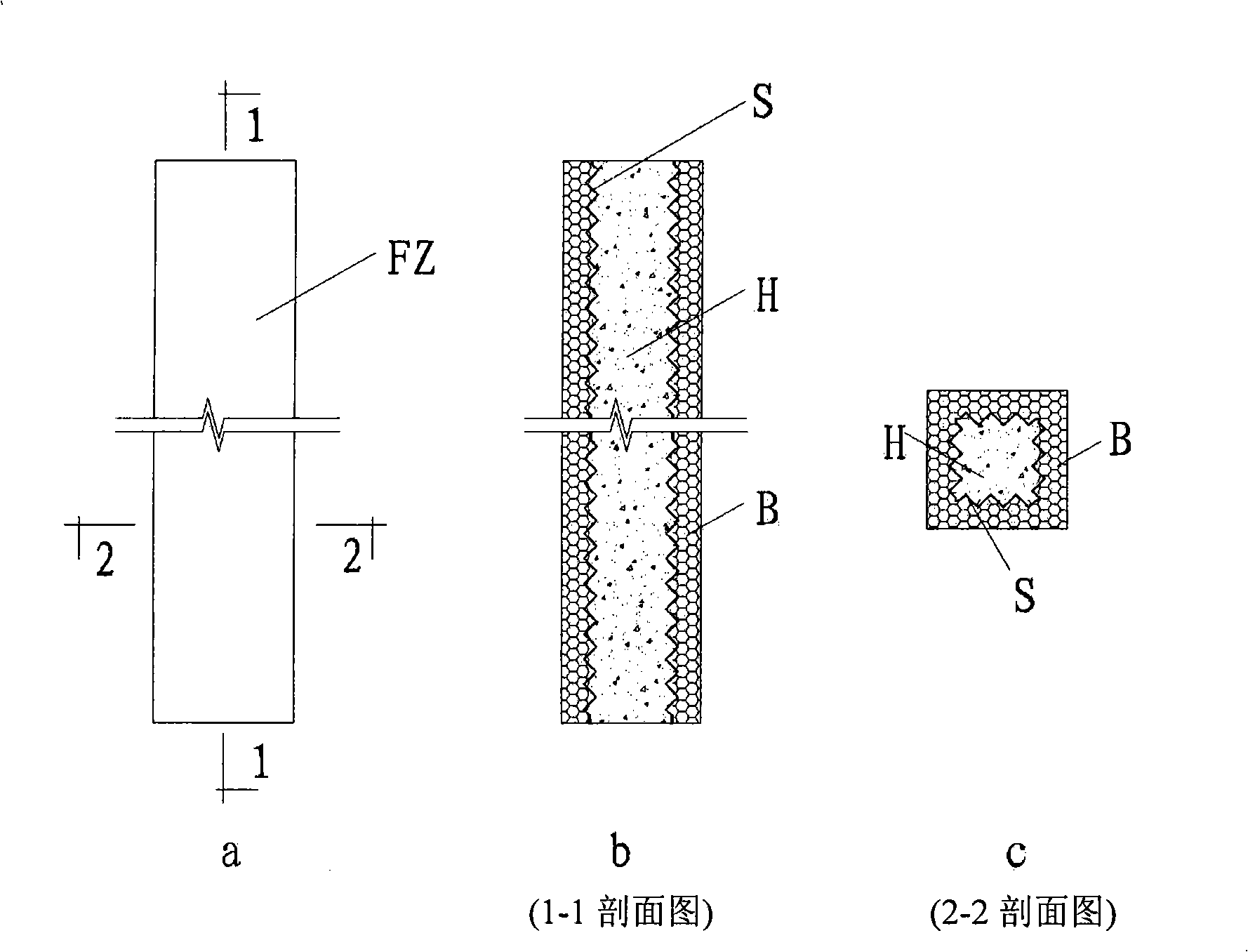 Composite pile with high permanent stability protection layer and its production and construction method