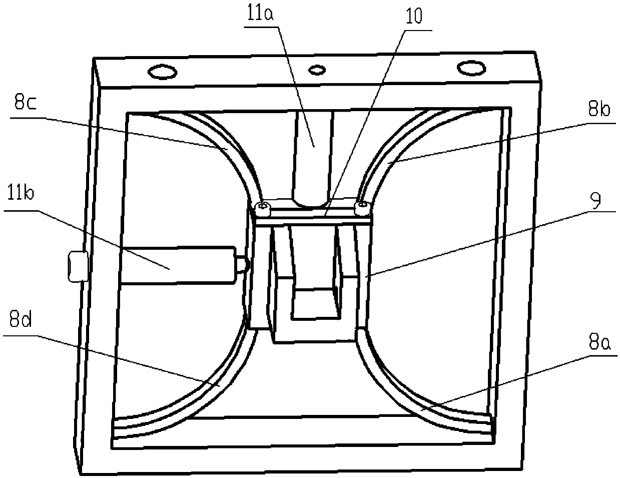 Three-dimensional elliptical vibration cutting device for space curved beam