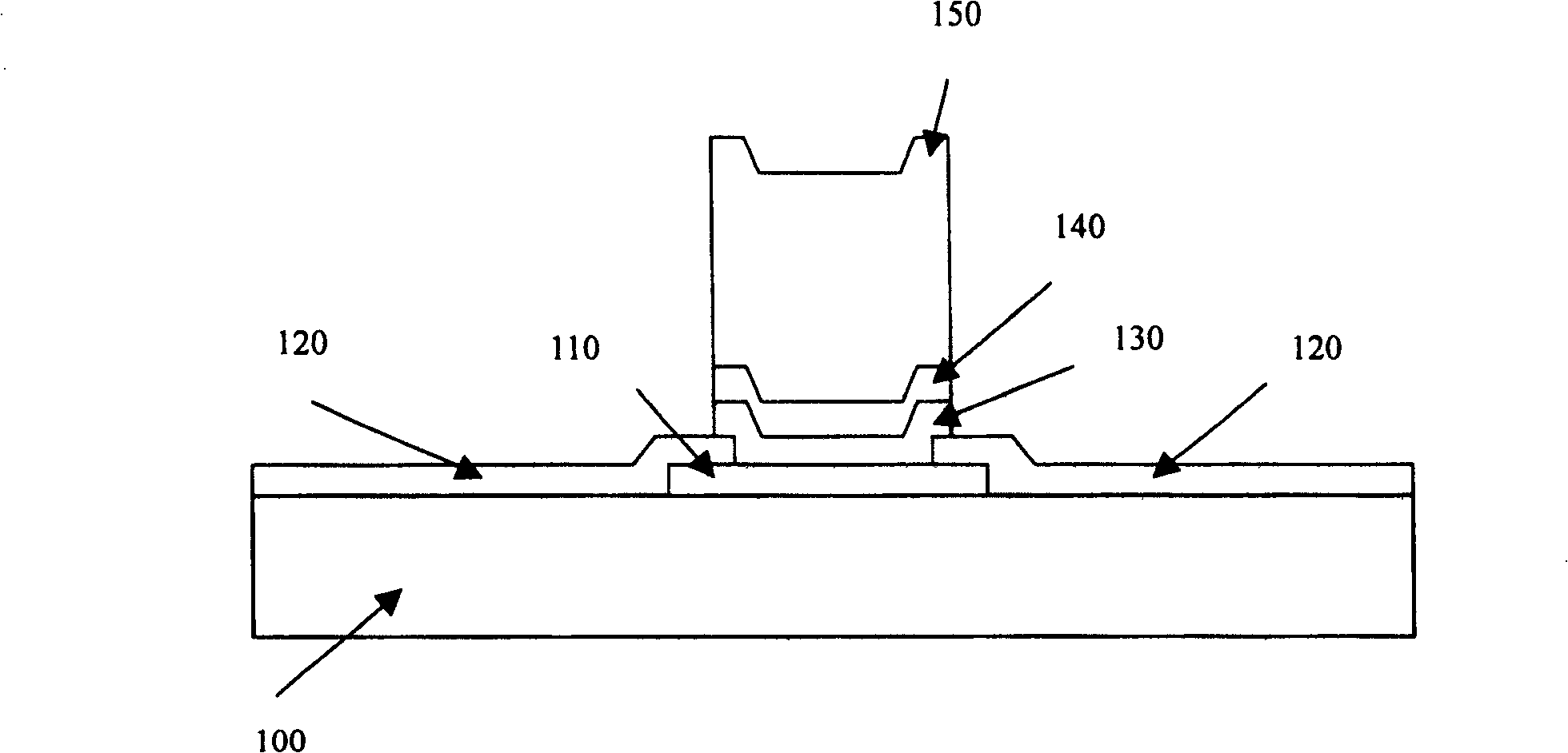 Semiconductor end-electrode structure and its making method