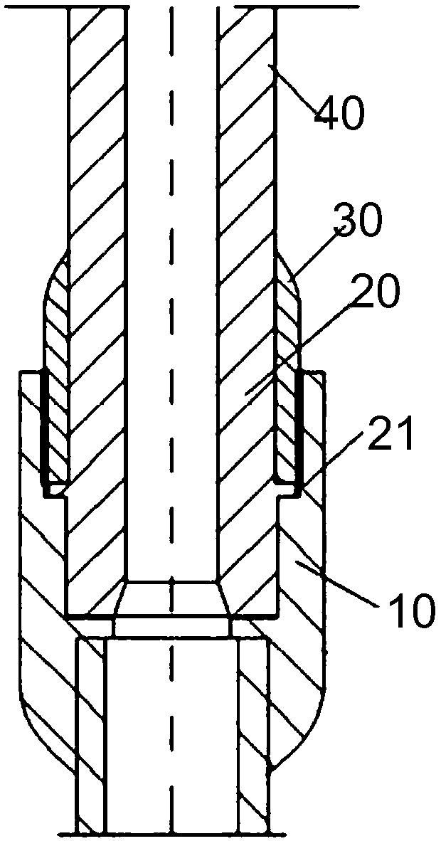 Drill rod connecting device