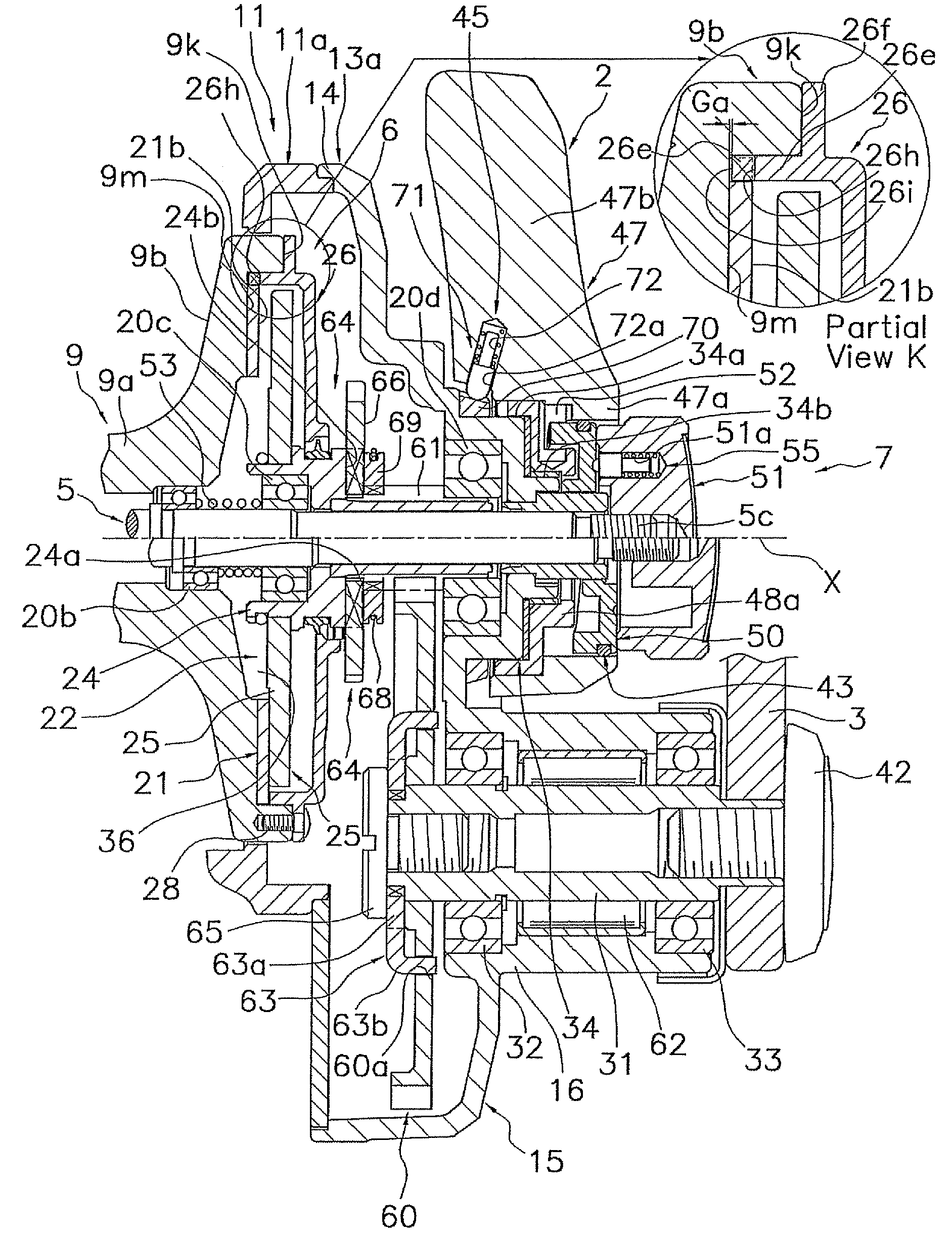 Drag mechanism for dual-bearing reel