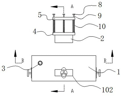 Convex-concave die device capable of preventing material clamping